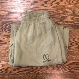 Mint green NappyTabs dance sweats - large